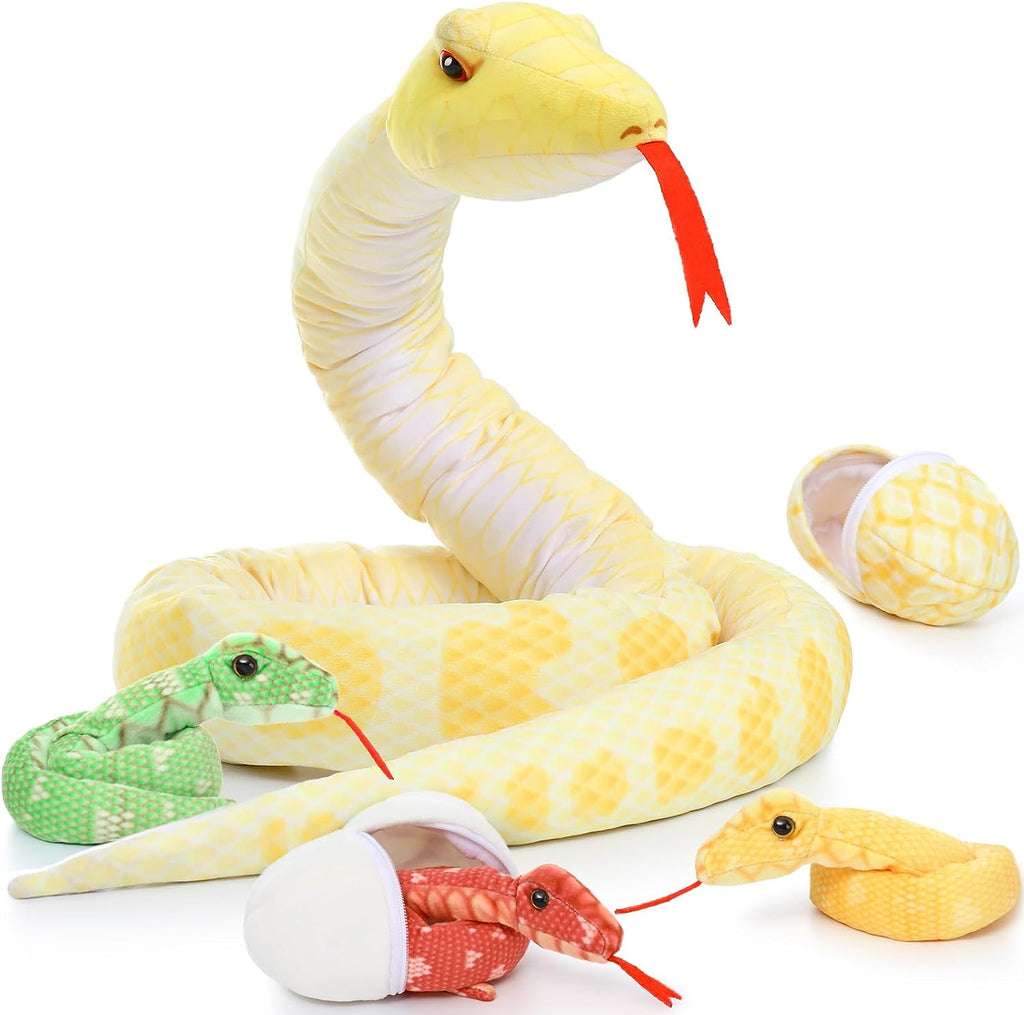 🐍Snake Plush Toys, Yellow, 80 Inches