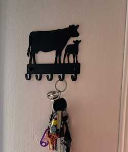 Cow and Calf Farm Key Holder