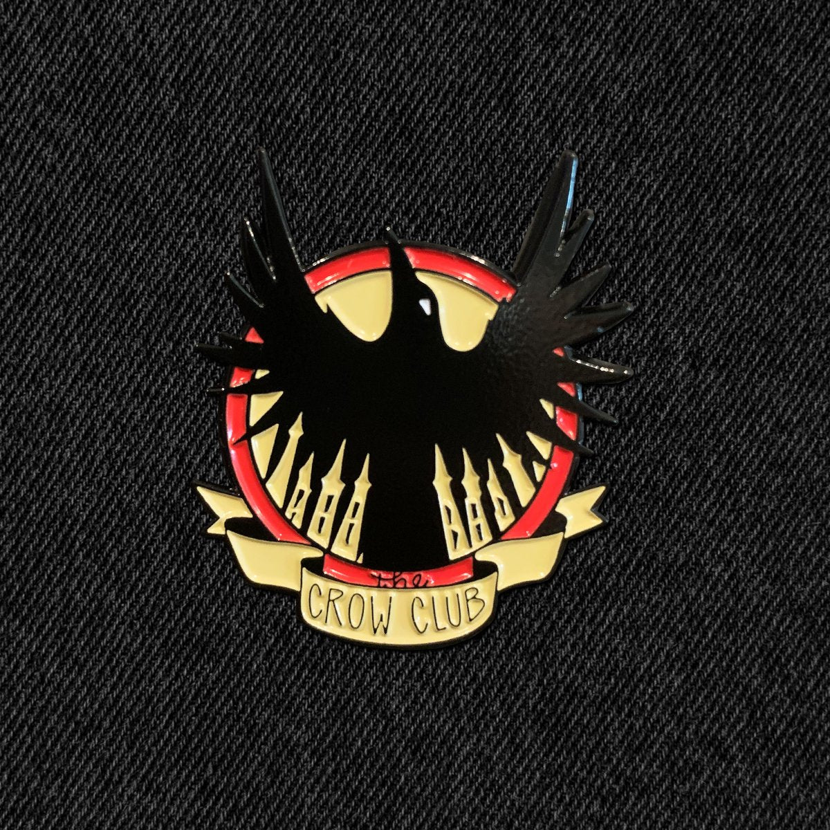 Crow Club Pin – nerdyinkcloseout