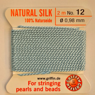 Griffin Silk Beading Cord & Needle, Size 12 (0.98mm), 2 Meters