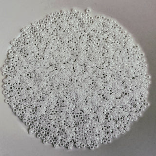 Miyuki Seed Beads Size 11 White Pearl 7.5gm Bag