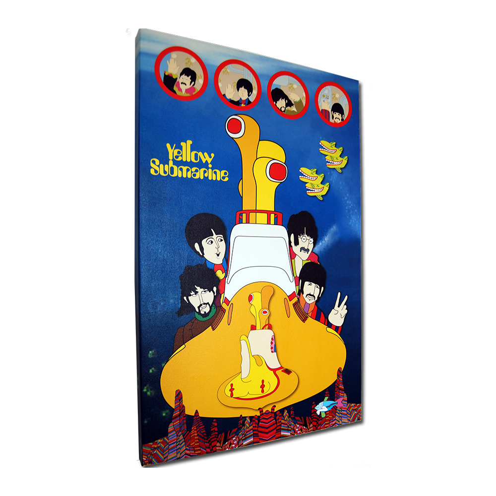 Beatles X Dennilu Yellow Submarine “deep Blue” Canvas The Beatles Official Store 9472