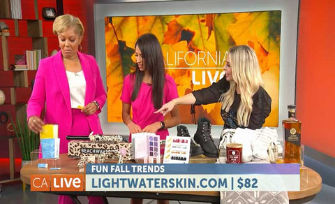 LightWater skincare featured on NBC as Fun Fall Trends