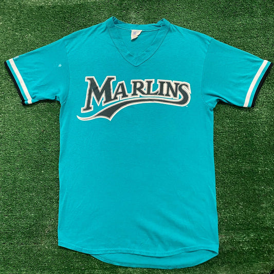 Vintage 80s Florida Marlins Baseball Single Stitch T-Shirt – Agent