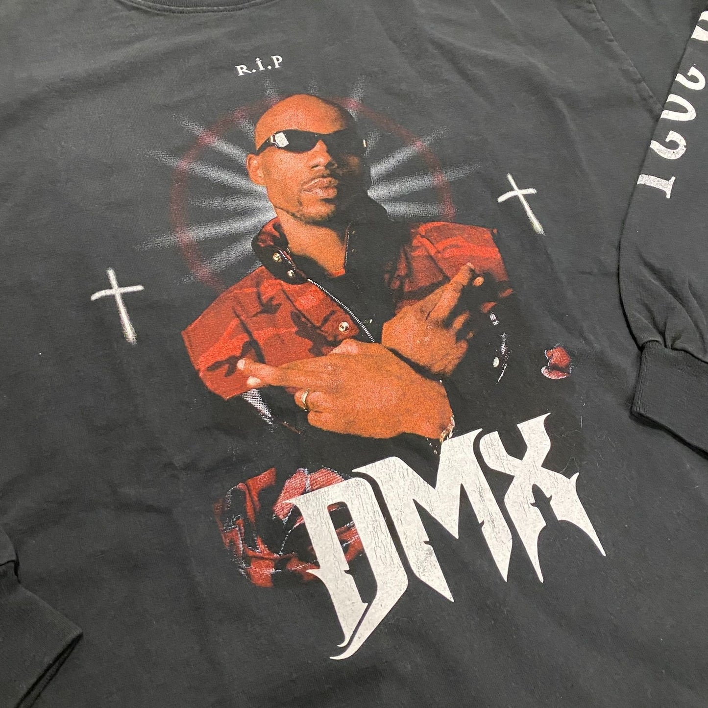 HIPHOP CROWN NATION on Instagram Busta Rhymes holding up tribute DMX  Tshirt designed by KanyeWest and BALENCIAGA proceeds going to rappers  family dmx bustarhymes