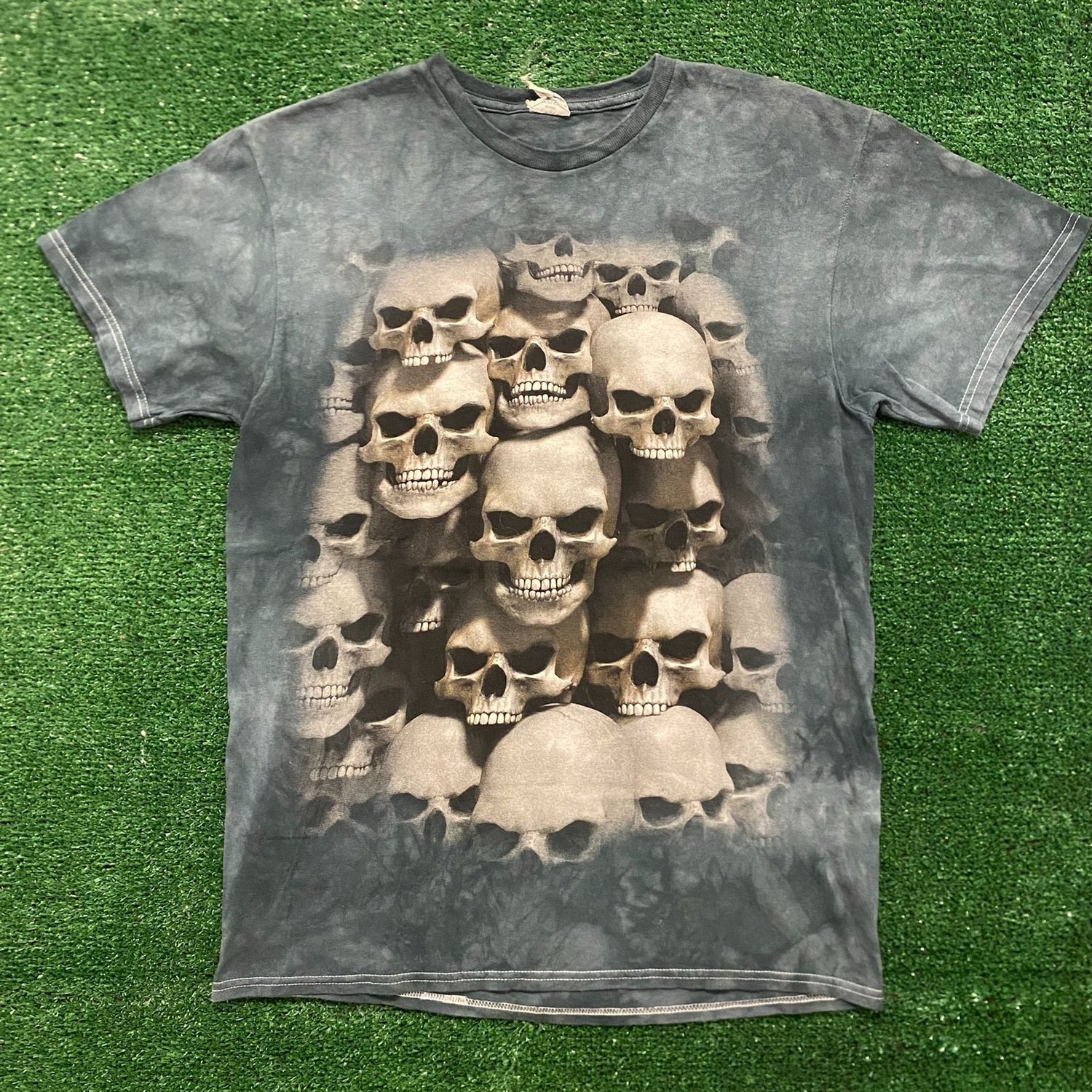 90's PUSHEAD RING SKULL パスヘッド TEE XL ヴィンテージ www