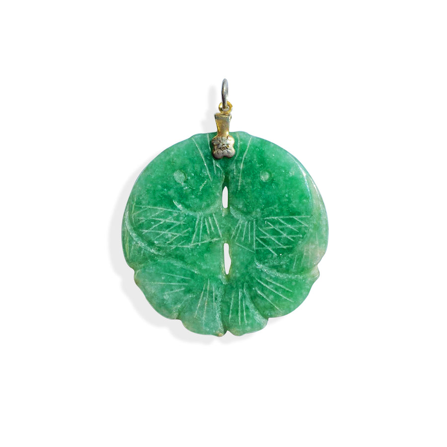 koi fish jade pendant