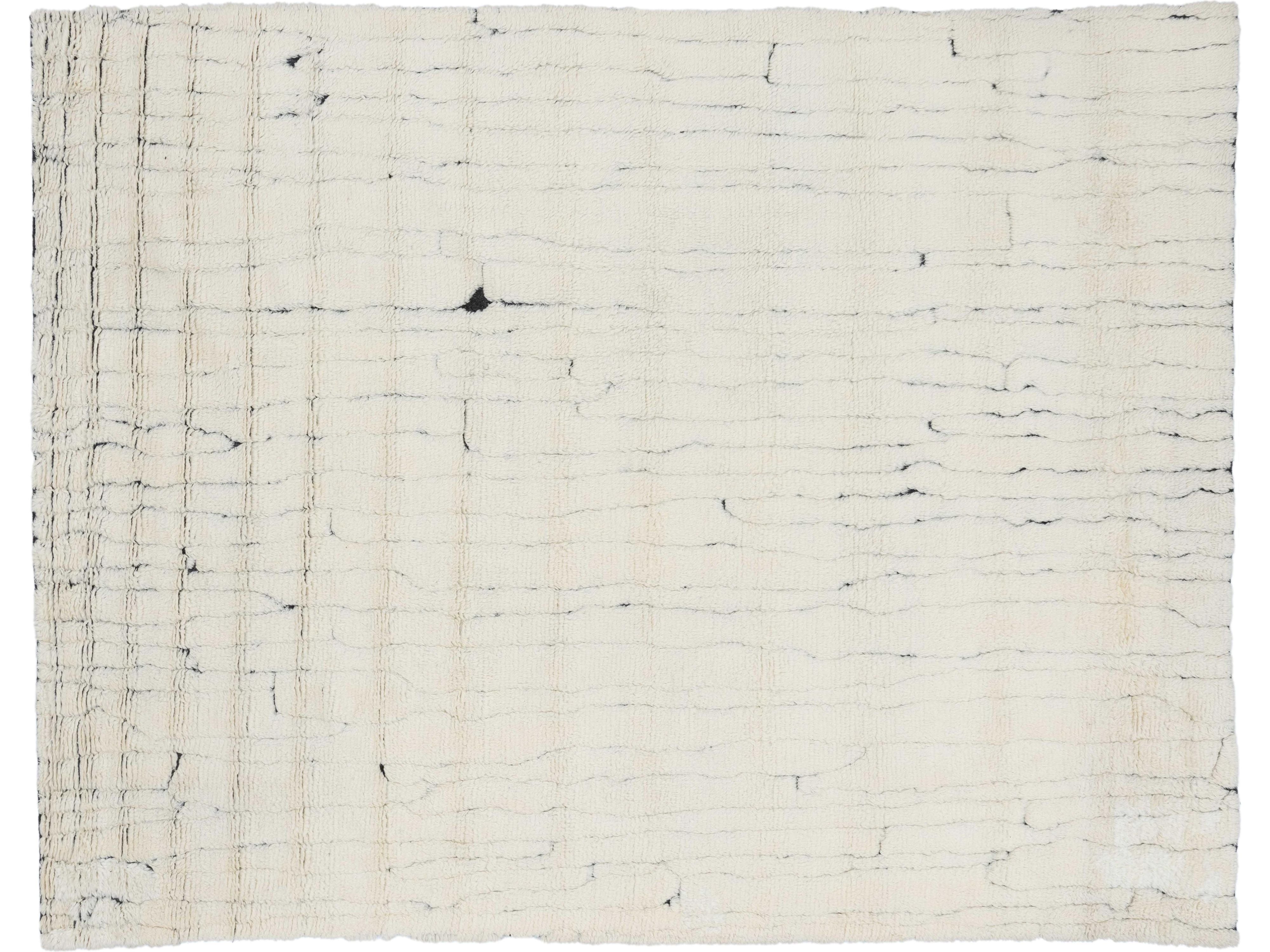 Modern Safi Collection Wool Rug 9 X 12