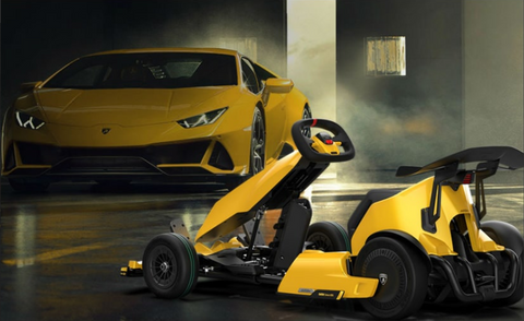 Segway-Ninebot Gokart Lamborghini Edition with Lamborghini car