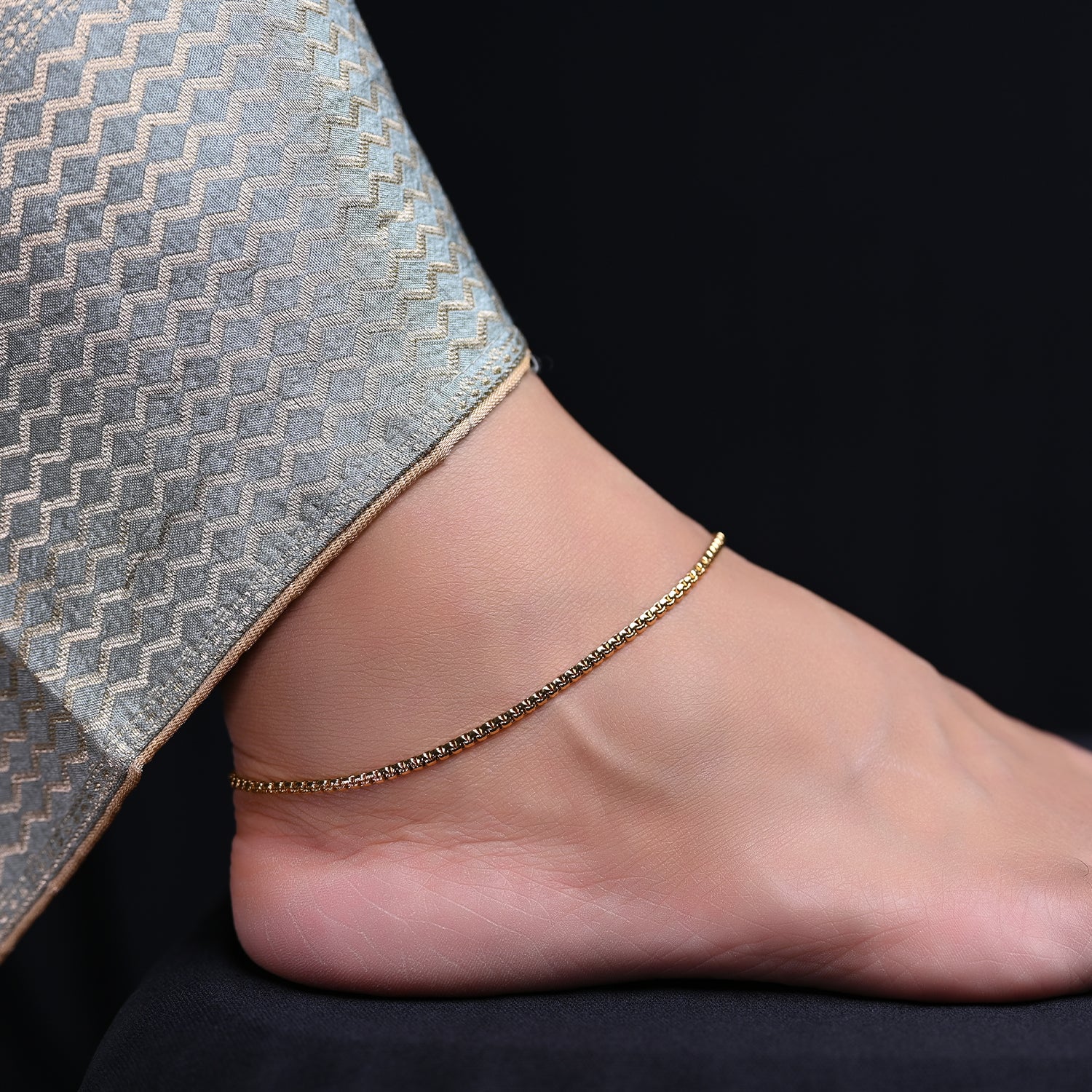 Thin Figaro Anklet | Simple & Dainty