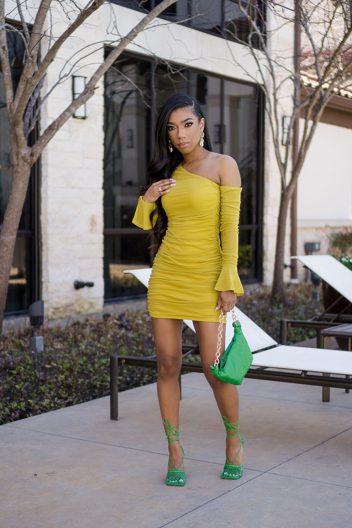 Sedona Green One Shoulder Dress – Corporate Cutie The Brand