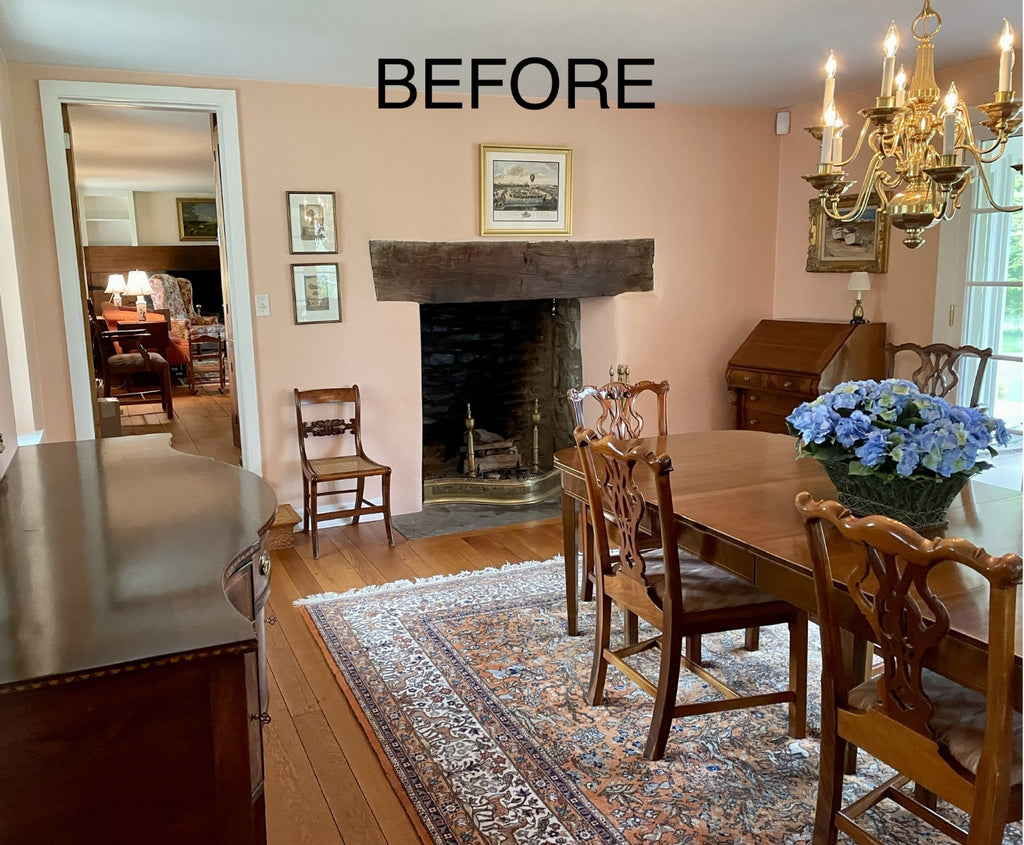 Image of what the dining room looked like before the renovation.
