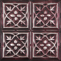 Artisan Bordeaux tin tile in Pattern #5