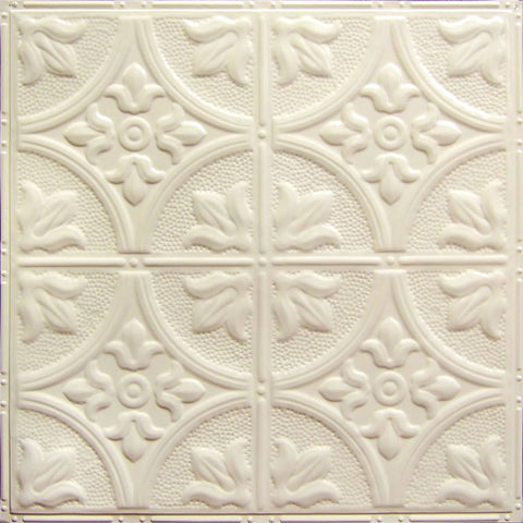 Ivory tin tile.