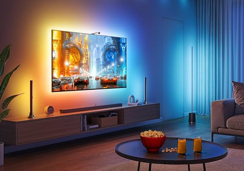 TV Smart Ambience RGB LED Backlight Strip in the room