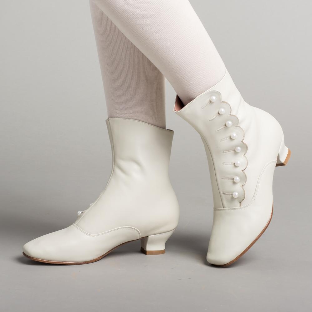 ivory sock boots