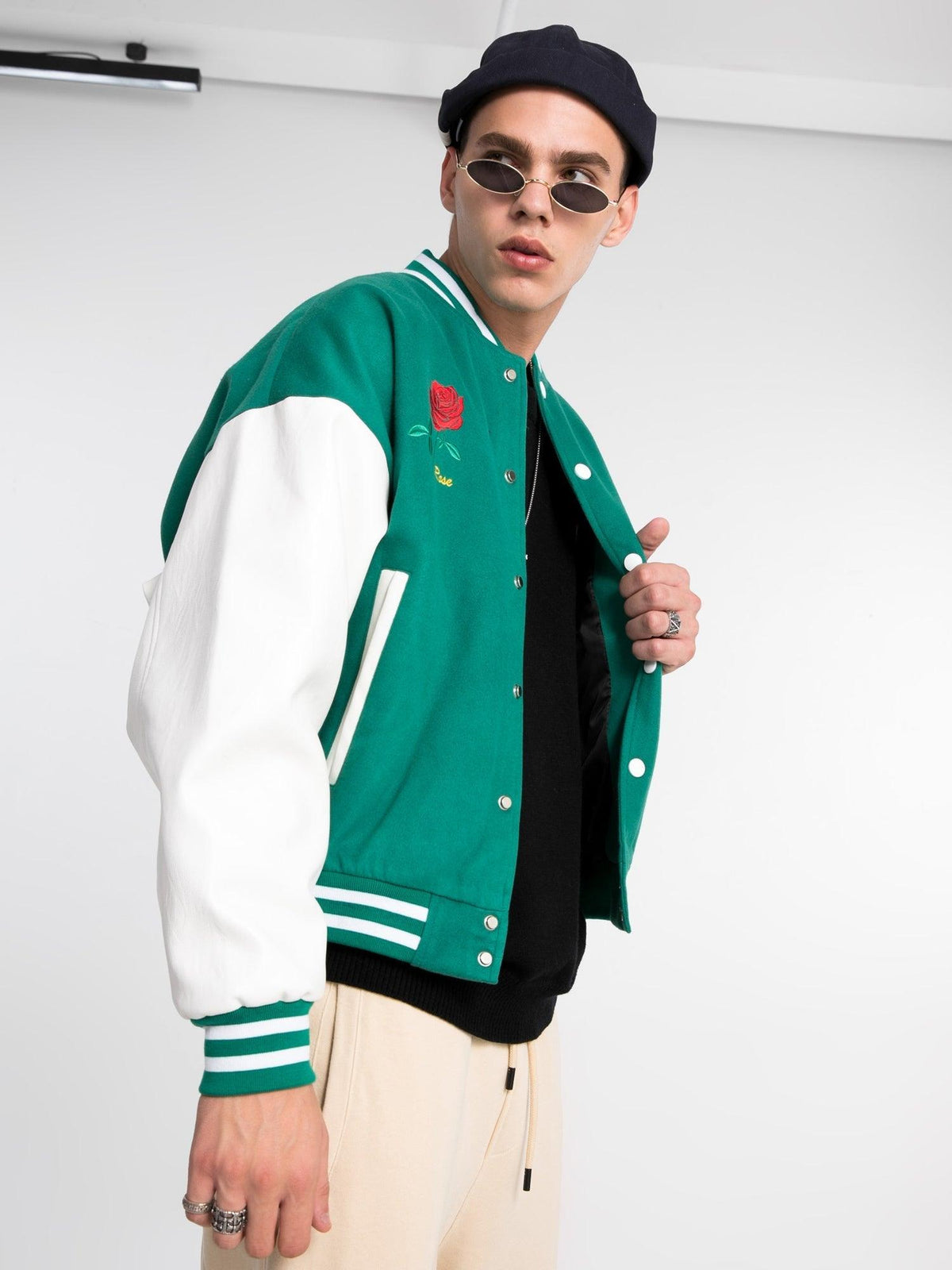 LUXENFY™ - GEESAS Embroidered Varsity Jacket