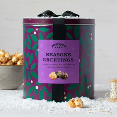 Season's Greetings Popcorn Gift Tin