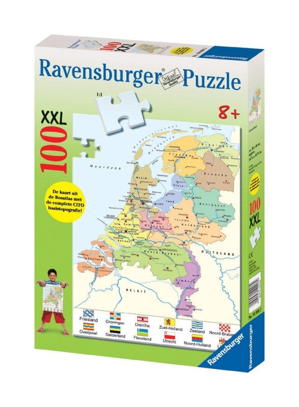 Beide pond ~ kant Ravensburger Puzzel Nederland kaart CITO | Yestoys