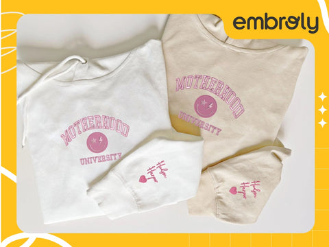 A custom embroidered hoodie, a thoughtful and personalized gift option