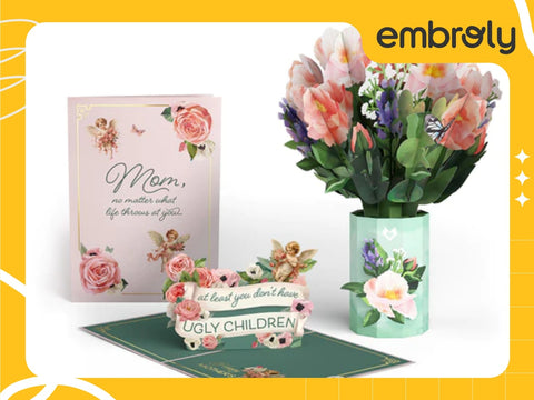 Impressive Mother's Day mother's day gifts cards - 3D flowers