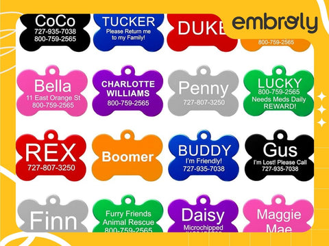 Lovely personalized pet tags