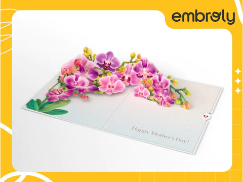 Orchids mother's day gifts card for your beloved mother