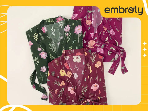 Robe featuring Birth Month Flowers