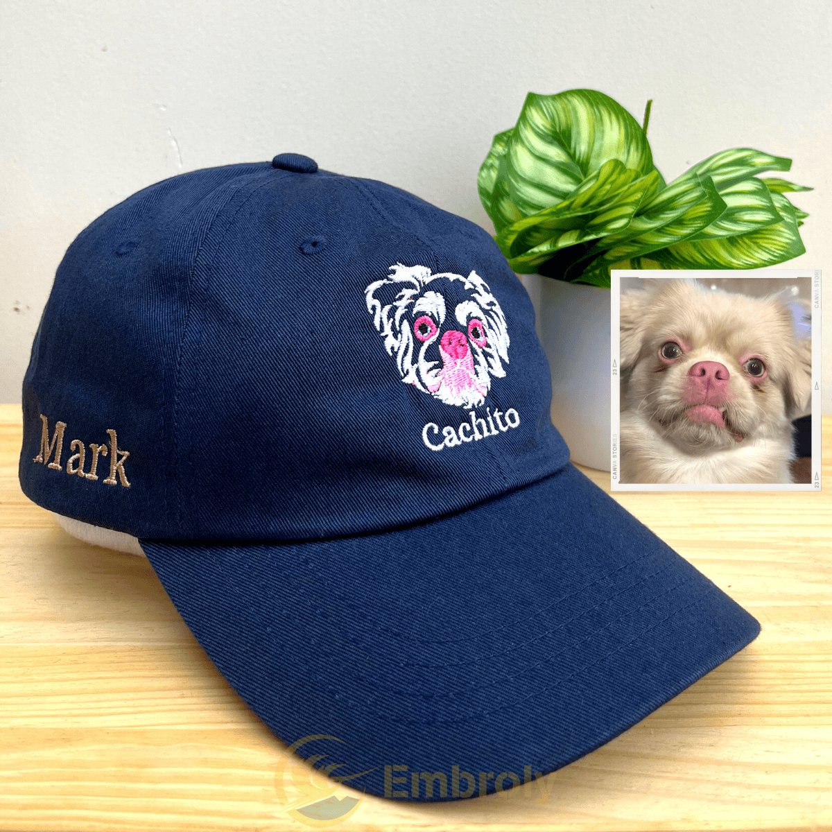 Custom Embroidered Dog Dad Hat, Gifts for Dog People, Personalized Hat with Pet Name Black