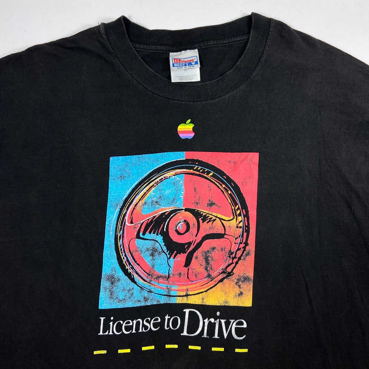 Vintage Tech Nostalgic Fashion - 90s Apple Drive T-shirt (XL)