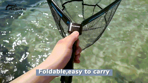 PLUSINNO FN2 Square Floating Fish Landing Net with Magnetic Release –  Plusinno