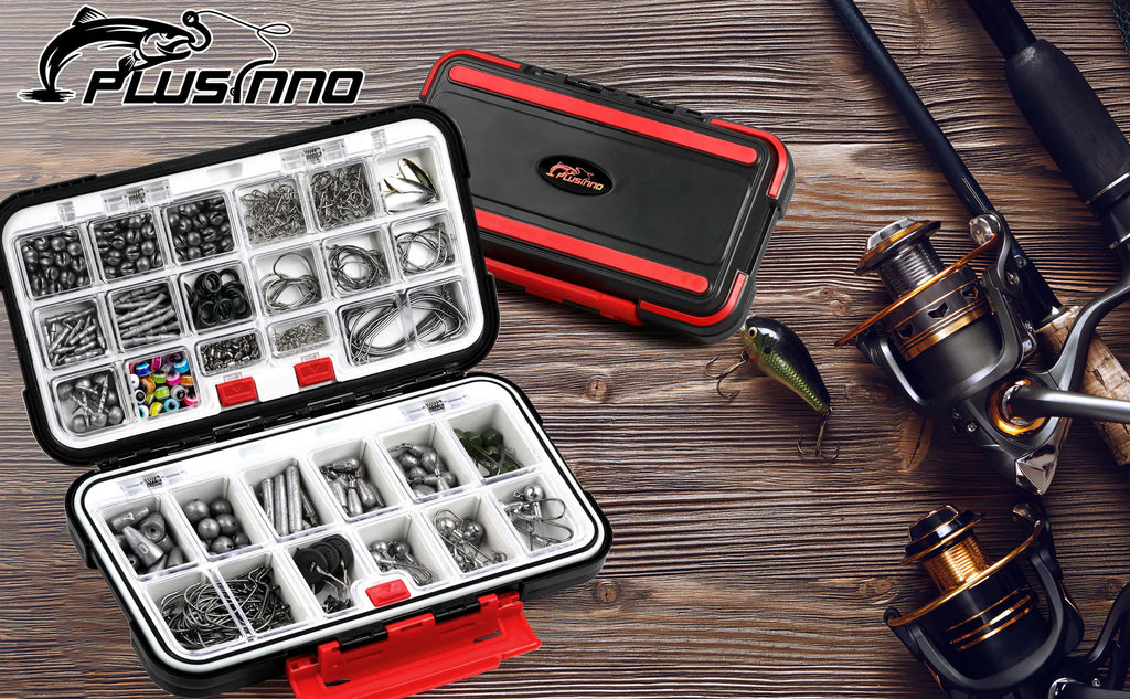 PLUSINNO Fishing Accessories Kit, Fishing Tackle Kit with Tackle