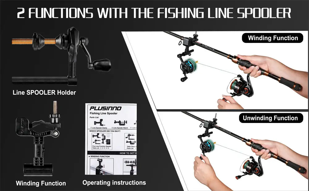 PLUSINNO FLS3 Fishing Line Spooler with Unwinding Function – Plusinno