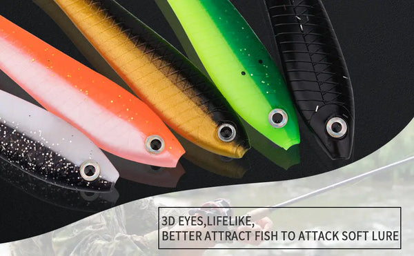 Soft Bionic Fishing Lure, 5Pcs Fishing Equipment Bass Trout