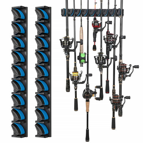 Plusinno wall-mounted fishing rod holder