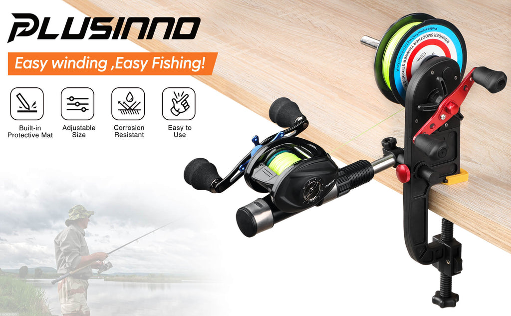 Fishing Line Spooler Winder Machine Reel Spooler Machine Spooling Station  System Fishing Reel Winder Spinning Cast Spincast Trolling Reel 