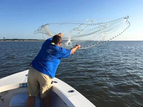 Saltwater Fishing Hooks Saltwater Fishing Net Hand Throw Fishing Mesh Cast  Net Bait Fishing Throw Net
