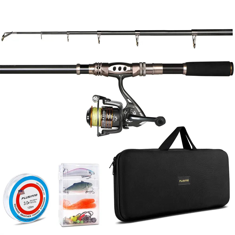 PLUSINNO Eagle HuntingⅠTelescopic Fishing Rods and Reel Combos – Plusinno