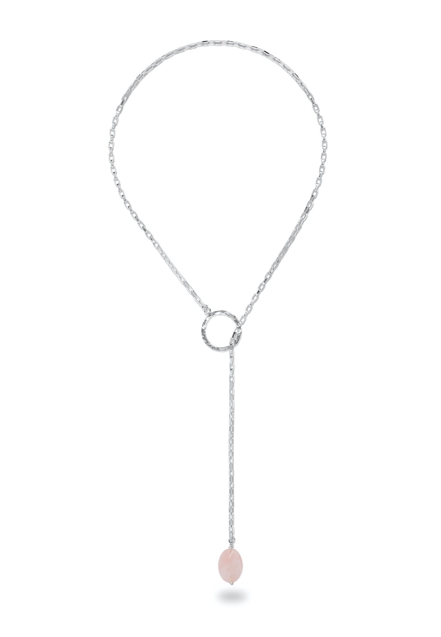 18Kt White Gold Fope Lariat Aria Necklace