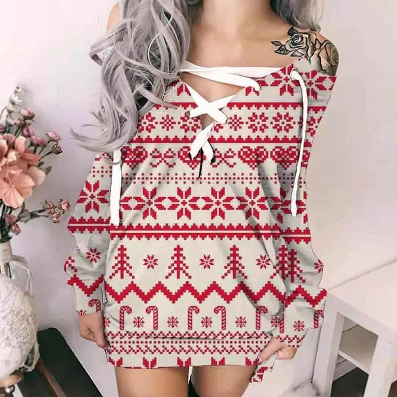 Autumn and Winter Christmas Long-sleeved Sweater Women