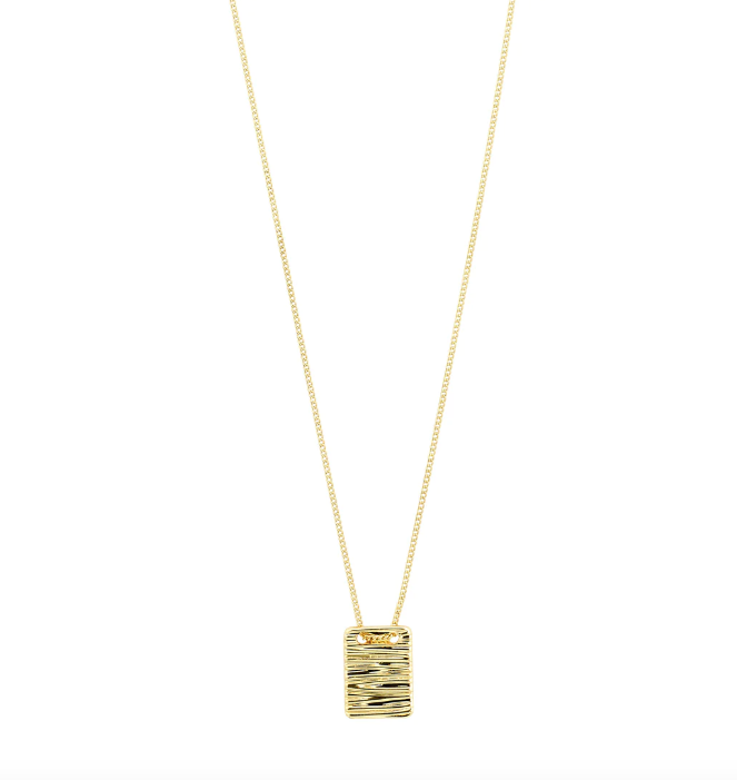 Pilgrim Care Recycled Square Coin Necklace Gold Plated | KC Closet ...