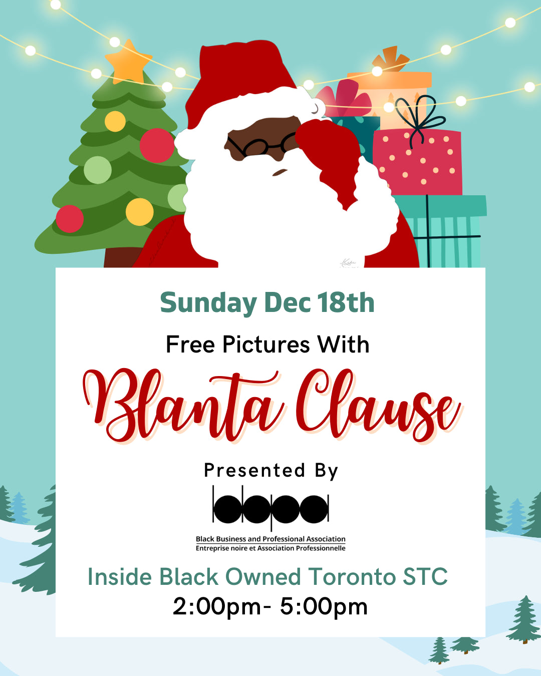 BBPA Presents "Blanta Clause" at Black Owned Toronto