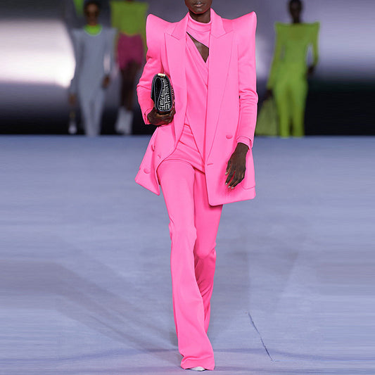 2023 Fashion Trends Blazer Outfits  Blazer Crop Top High Waist Wide L –  TGC FASHION