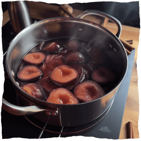 Plaumen im Topf für Churros Rezept