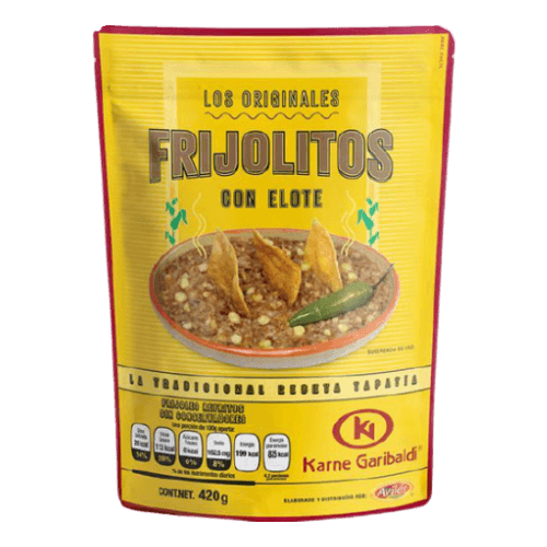 Frijoles Refritos con Elote Karne Garibaldi 420 gr. – MexicoMiAmor
