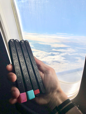 flying with a balisong, balisong trainer tsa approved, how to travel with a balisong, plastic balisong on airplane, best travel balisong, plastic balisong on plane, plastic balisong in luggage, balisong in checked, balisong in carrying, balisong travel, plastic balisong, durable plastic balisong, balisong TSA, balisong airplane, balisong flying