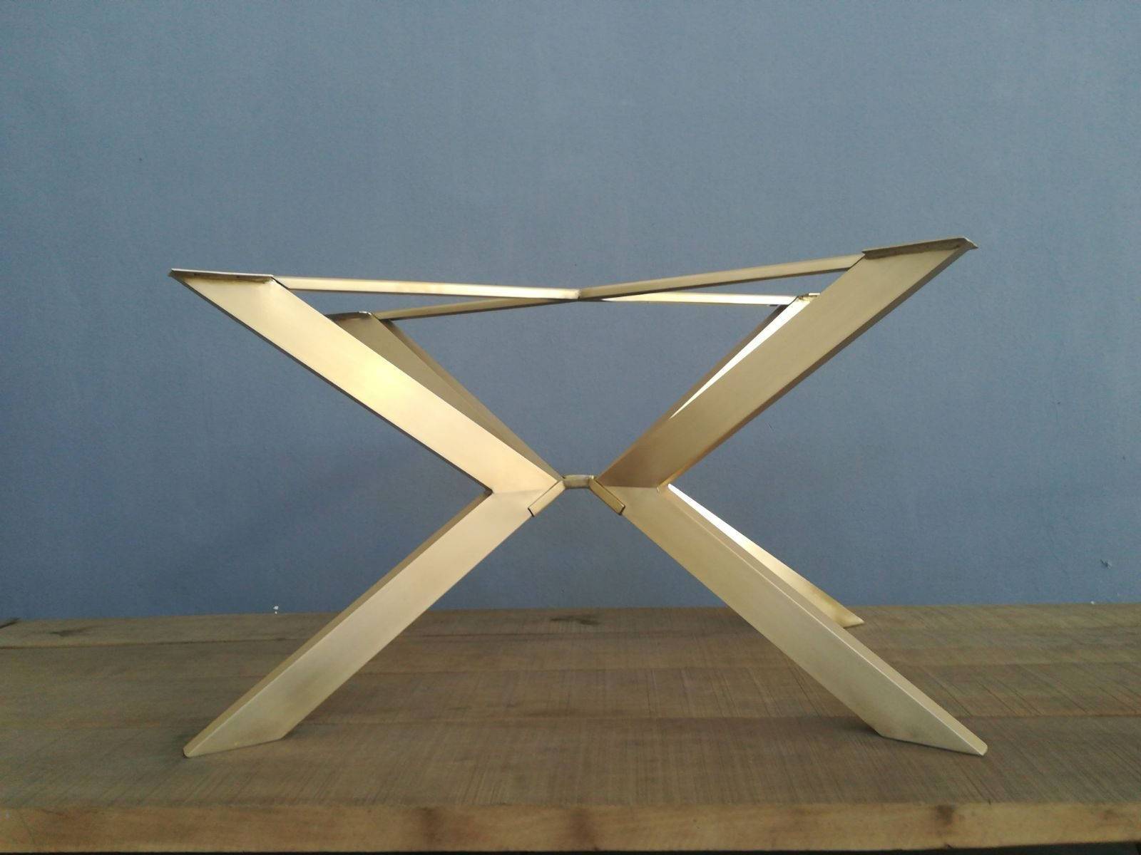 brass table base for glass top