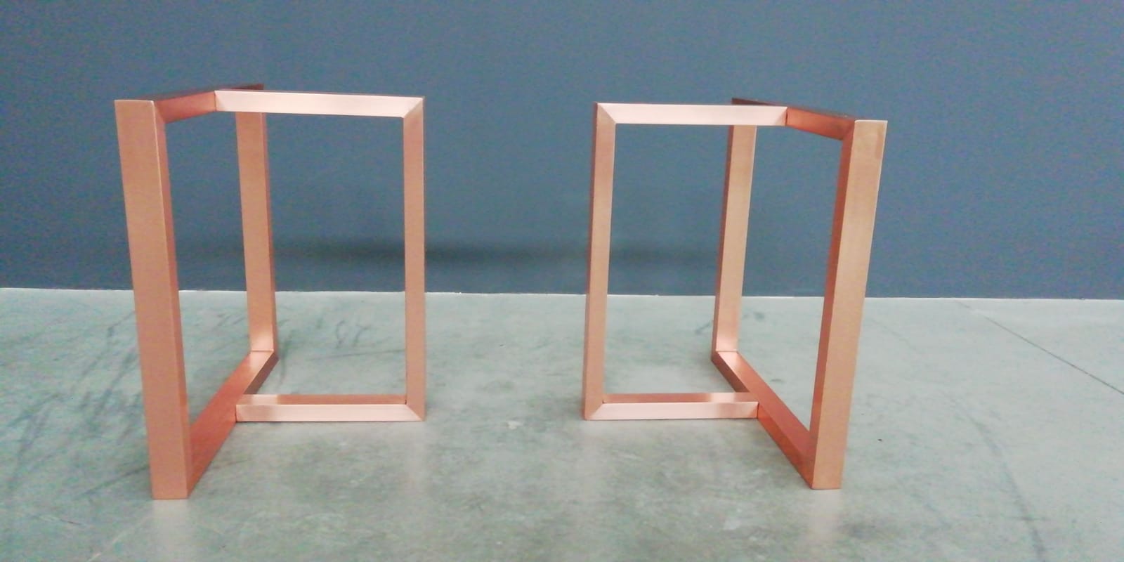 dining table copper legs