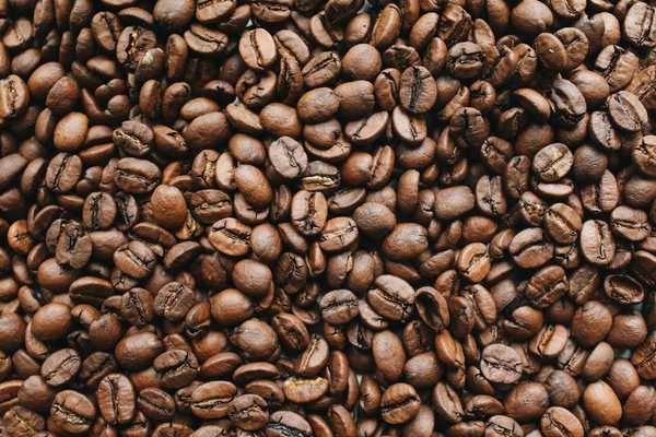 dark roasted coffee beans