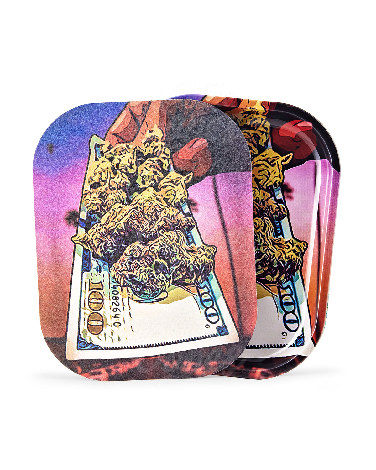 Cones Large Metal Rolling Tray